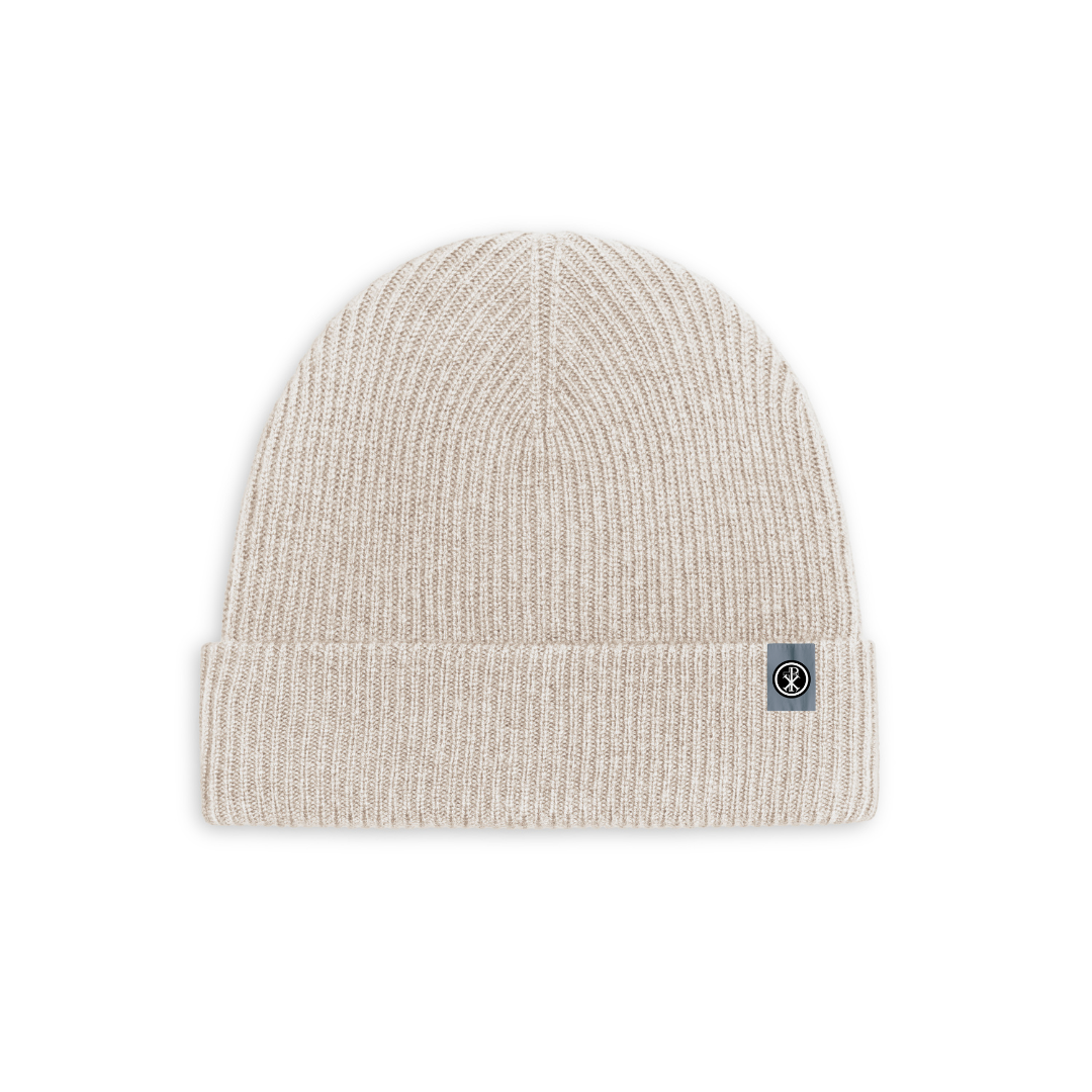 Oat Cashmere Merino Wool Beanie