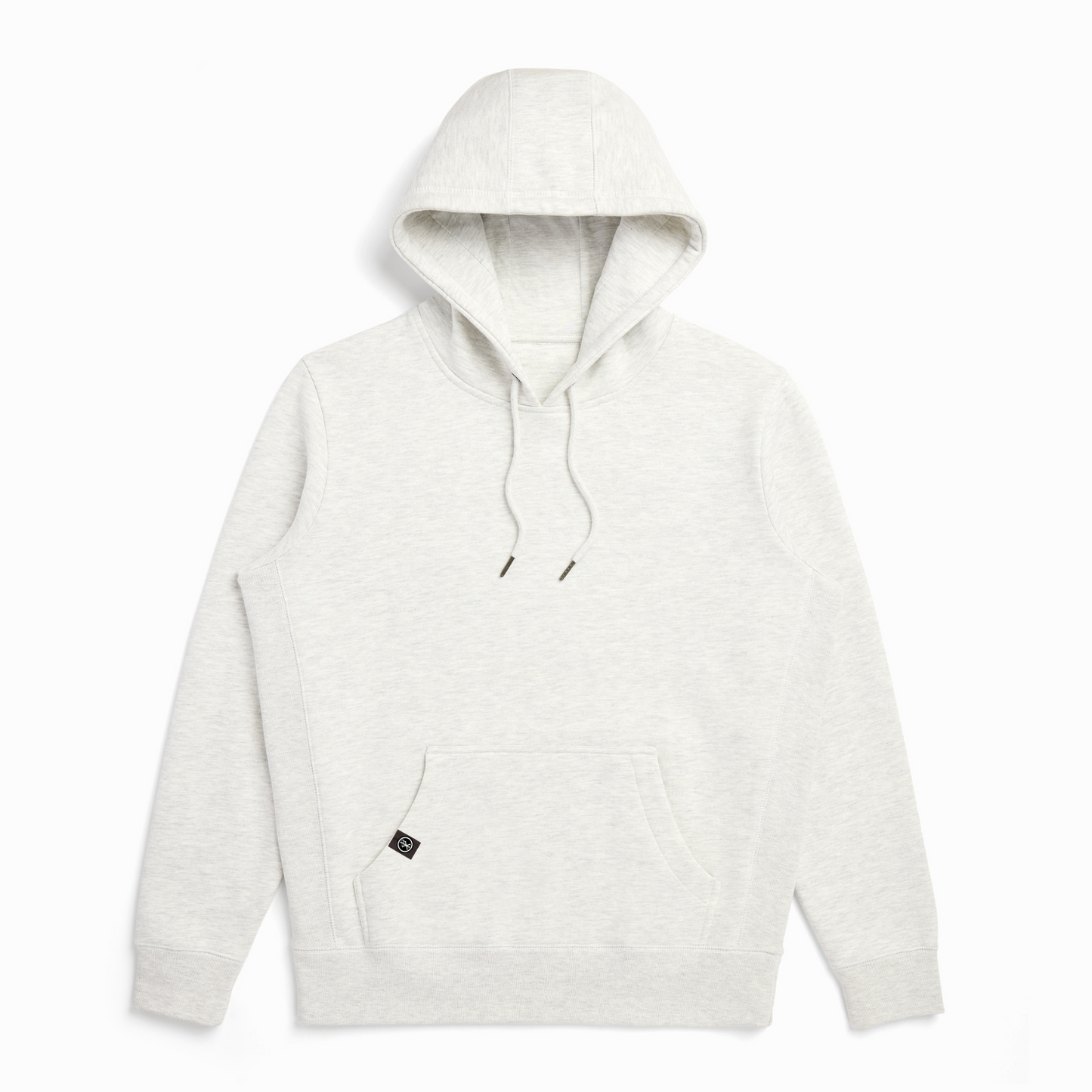 Ash Heather Organic Cotton Hooded Sweatshirt