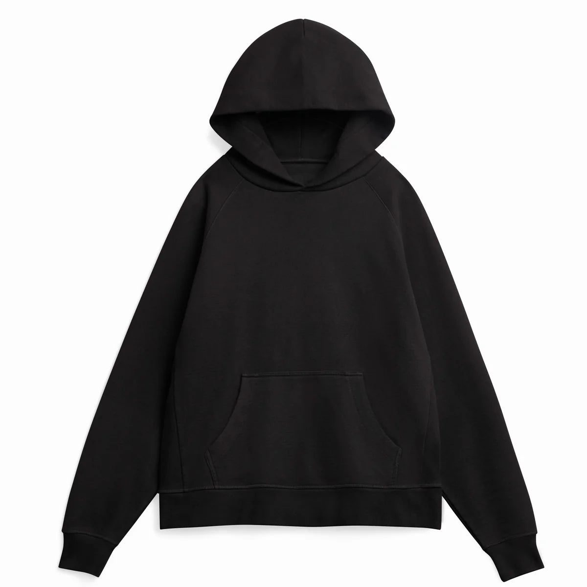 Black Heavyweight Organic French Terry Hood