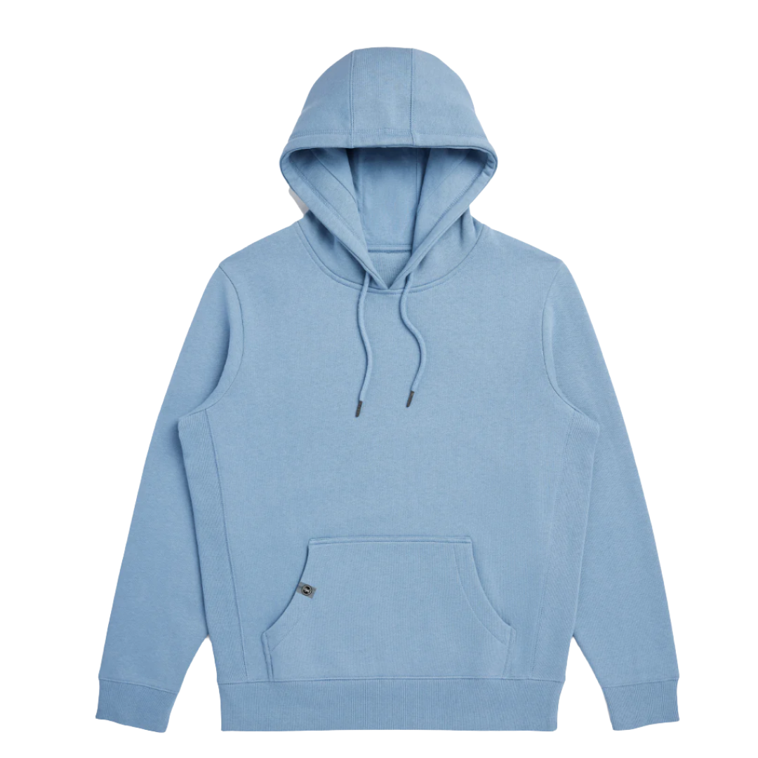 Cloudy Blue Organic Cotton Hooded Sweatshirt