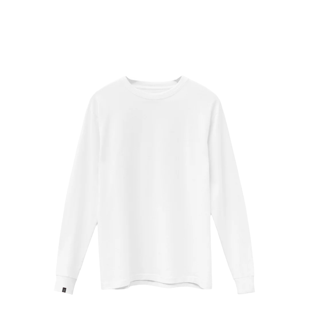 White American Grown Supima® 100% Cotton 6oz Long Sleeve T-Shirt