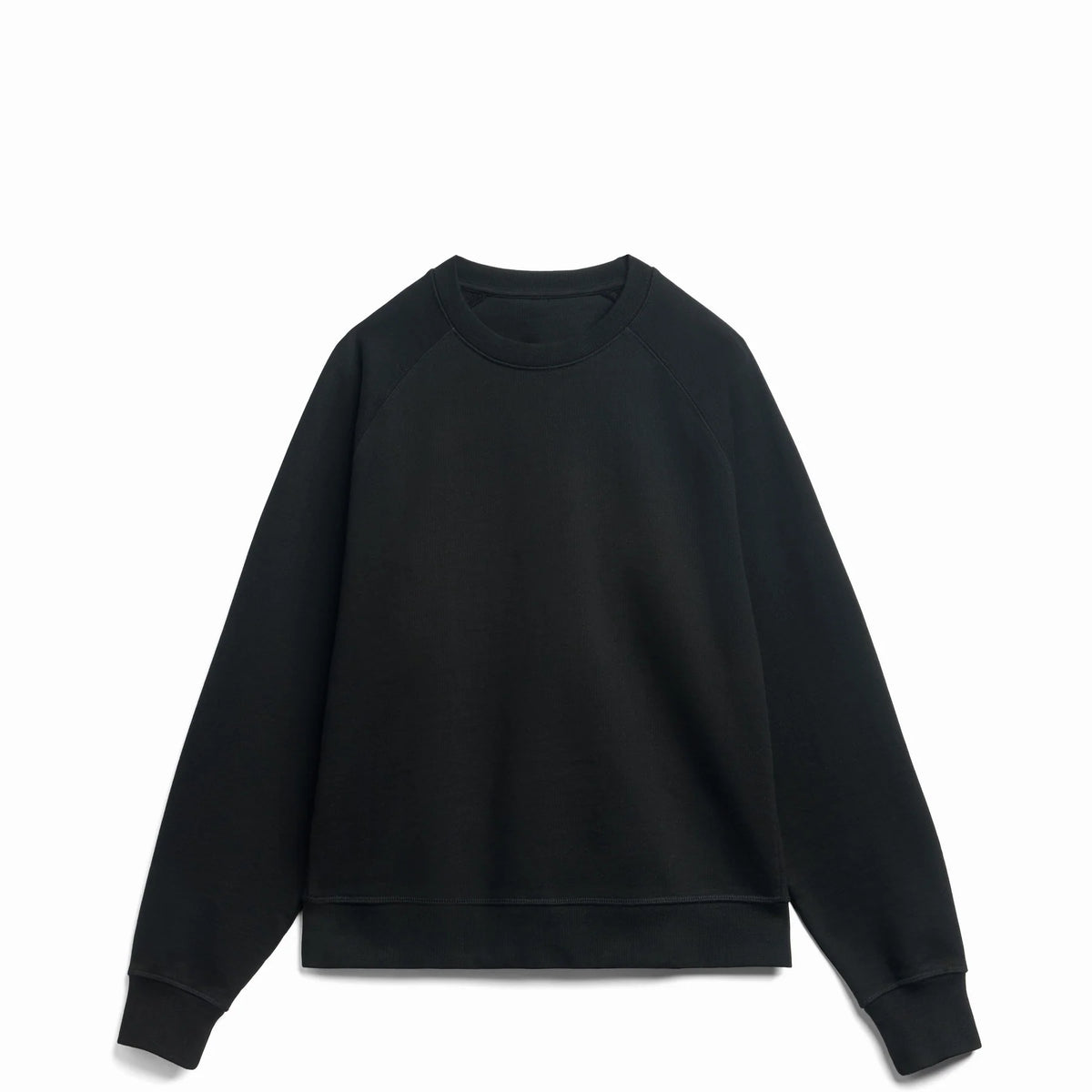 Black Ultra Heavyweight Organic French Terry Crew