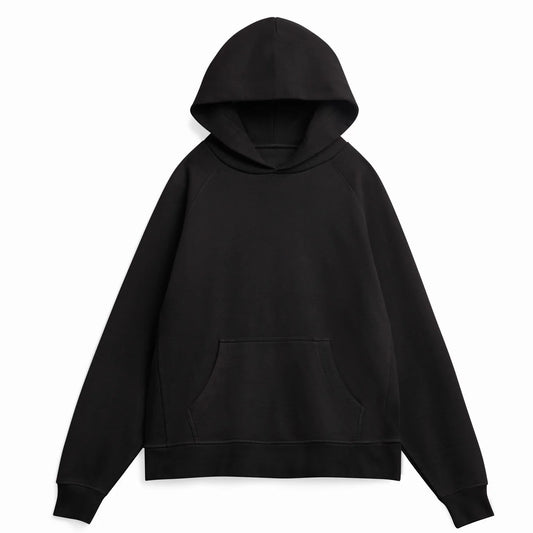 Black Heavyweight Organic French Terry Hood
