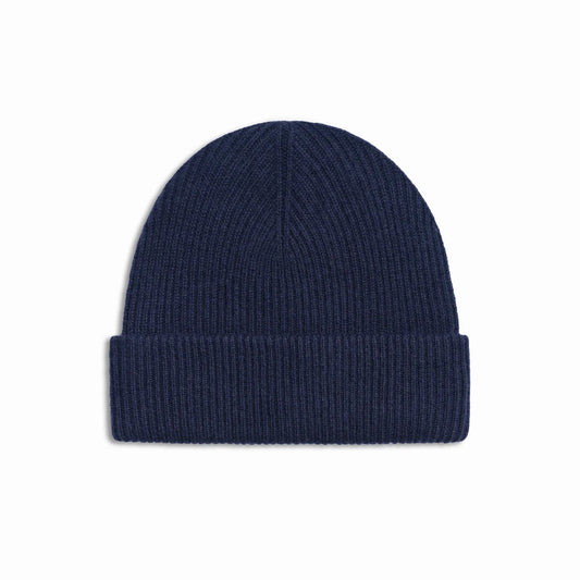 Navy Cashmere beanie