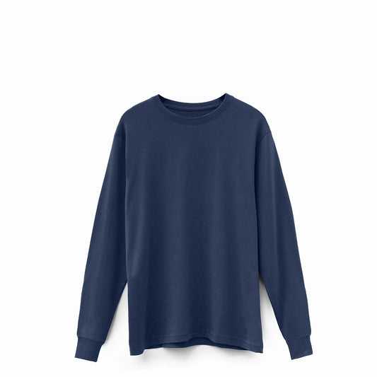 Ocean Navy Midweight Supima® Long Sleeve Tee