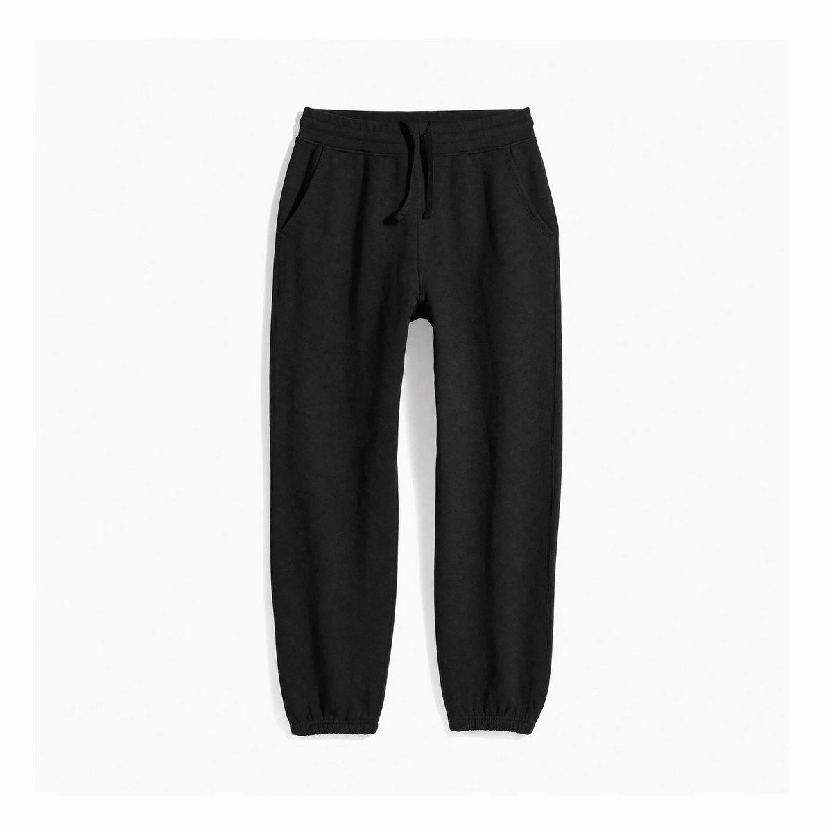 Black Organic Heavyweight Brushed Jogger