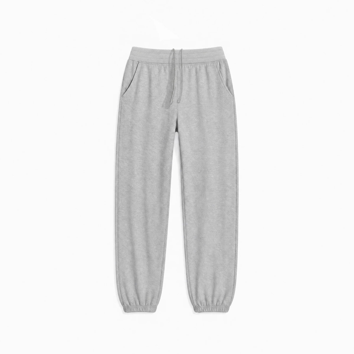 Heather Grey Organic Heavyweight Brushed Jogger