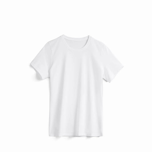 Women's White Midweight Supima® Tee